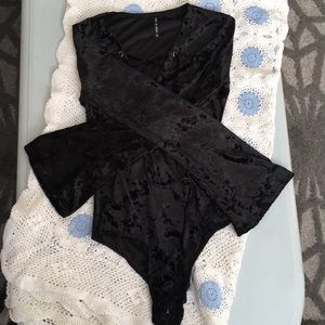 Black Velvet Bodysuit